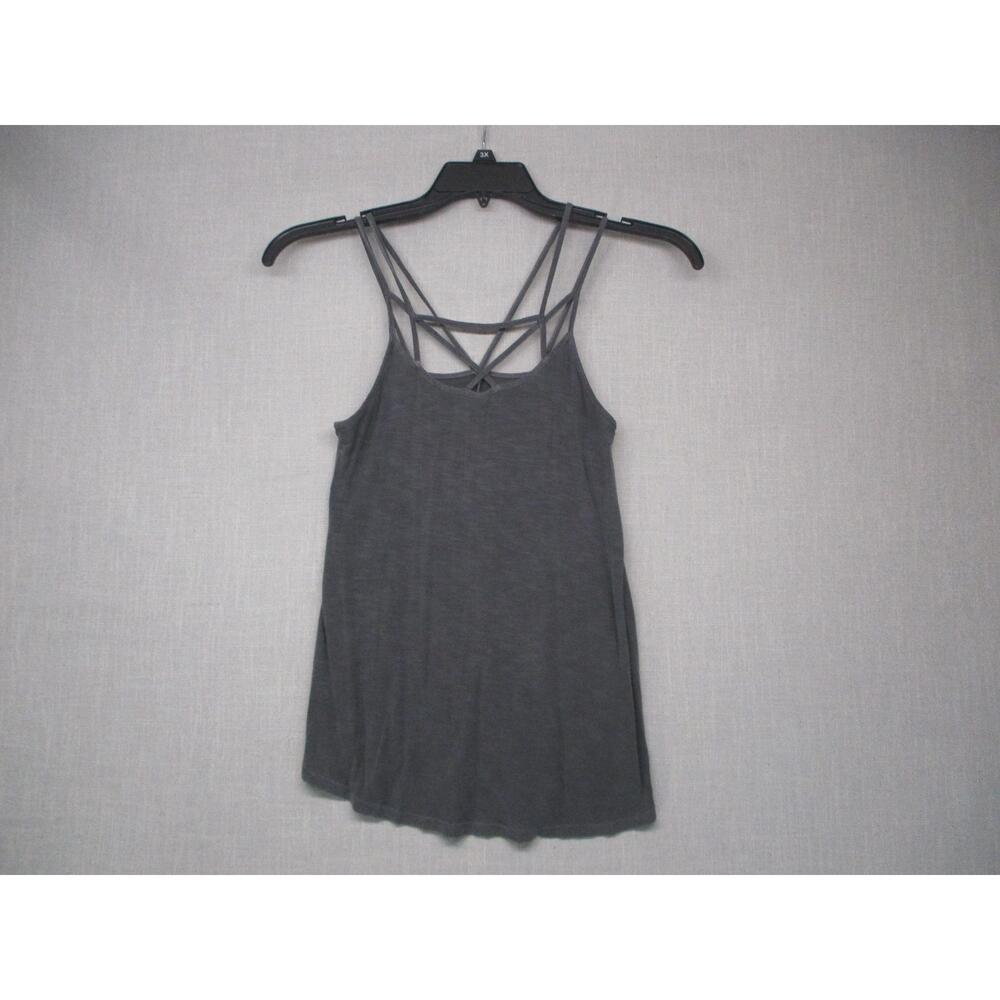 American Eagle Outfitters Charcoal Strappy Minimalist Tank Top Women Size XS